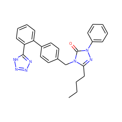 CCCCc1nn(-c2ccccc2)c(=O)n1Cc1ccc(-c2ccccc2-c2nnn[nH]2)cc1 ZINC000013832631