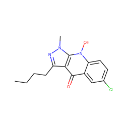 CCCCc1nn(C)c2c1c(=O)c1cc(Cl)ccc1n2O ZINC000014959875