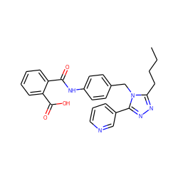 CCCCc1nnc(-c2cccnc2)n1Cc1ccc(NC(=O)c2ccccc2C(=O)O)cc1 ZINC000013825595