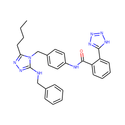 CCCCc1nnc(NCc2ccccc2)n1Cc1ccc(NC(=O)c2ccccc2-c2nnn[nH]2)cc1 ZINC000103209980