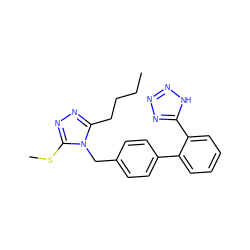 CCCCc1nnc(SC)n1Cc1ccc(-c2ccccc2-c2nnn[nH]2)cc1 ZINC000002004081