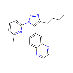 CCCCc1nnn(-c2cccc(C)n2)c1-c1ccc2nccnc2c1 ZINC000095583953