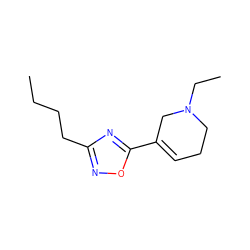 CCCCc1noc(C2=CCCN(CC)C2)n1 ZINC000013820187