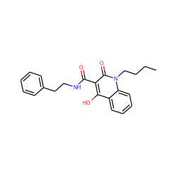 CCCCn1c(=O)c(C(=O)NCCc2ccccc2)c(O)c2ccccc21 ZINC000100511004