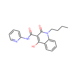 CCCCn1c(=O)c(C(=O)Nc2ccccn2)c(O)c2ccccc21 ZINC000002271177