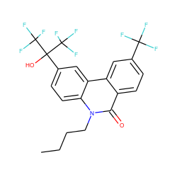 CCCCn1c(=O)c2ccc(C(F)(F)F)cc2c2cc(C(O)(C(F)(F)F)C(F)(F)F)ccc21 ZINC000169337116