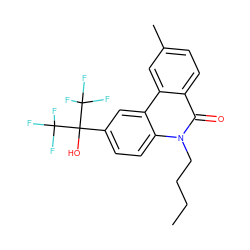 CCCCn1c(=O)c2ccc(C)cc2c2cc(C(O)(C(F)(F)F)C(F)(F)F)ccc21 ZINC000169337114