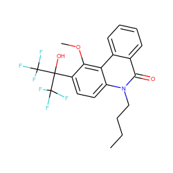 CCCCn1c(=O)c2ccccc2c2c(OC)c(C(O)(C(F)(F)F)C(F)(F)F)ccc21 ZINC000071317293