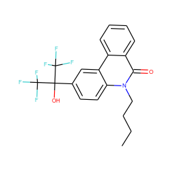 CCCCn1c(=O)c2ccccc2c2cc(C(O)(C(F)(F)F)C(F)(F)F)ccc21 ZINC000049069580