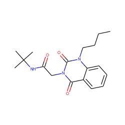 CCCCn1c(=O)n(CC(=O)NC(C)(C)C)c(=O)c2ccccc21 ZINC001772640612