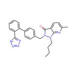 CCCCn1c2nc(C)ccc2c(=O)n1Cc1ccc(-c2ccccc2-c2nnn[nH]2)cc1 ZINC000029050813