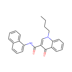 CCCCn1cc(C(=O)Nc2cccc3ccccc23)c(=O)c2ccccc21 ZINC000013678296