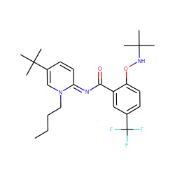 CCCCn1cc(C(C)(C)C)cc/c1=N\C(=O)c1cc(C(F)(F)F)ccc1ONC(C)(C)C ZINC000113478410