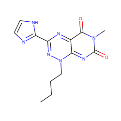 CCCCn1nc(-c2ncc[nH]2)nc2c(=O)n(C)c(=O)nc1-2 ZINC000101274715