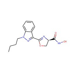 CCCCn1nc(C2=N[C@@H](C(=O)NO)CO2)c2ccccc21 ZINC000013474938