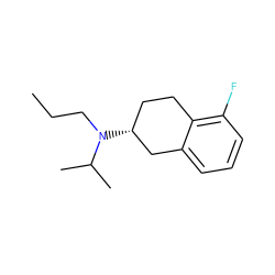 CCCN(C(C)C)[C@@H]1CCc2c(F)cccc2C1 ZINC000013760021