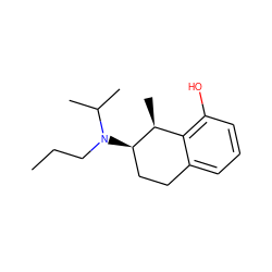 CCCN(C(C)C)[C@@H]1CCc2cccc(O)c2[C@@H]1C ZINC000013740172