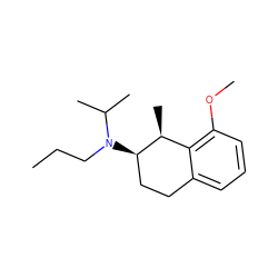 CCCN(C(C)C)[C@@H]1CCc2cccc(OC)c2[C@@H]1C ZINC000013740170