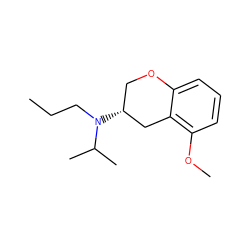 CCCN(C(C)C)[C@@H]1COc2cccc(OC)c2C1 ZINC000013809361