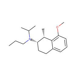 CCCN(C(C)C)[C@H]1CCc2cccc(OC)c2[C@H]1C ZINC000013740171