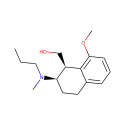 CCCN(C)[C@@H]1CCc2cccc(OC)c2[C@@H]1CO ZINC000027740886