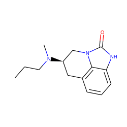 CCCN(C)[C@@H]1Cc2cccc3[nH]c(=O)n(c23)C1 ZINC000653854559