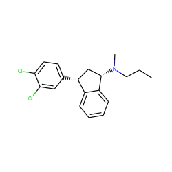 CCCN(C)[C@H]1C[C@@H](c2ccc(Cl)c(Cl)c2)c2ccccc21 ZINC000013835797