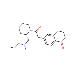 CCCN(C)C[C@@H]1CCCCN1C(=O)Cc1ccc2c(c1)CCCC2=O ZINC000013738797