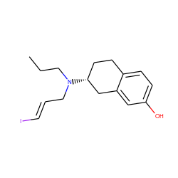 CCCN(C/C=C/I)[C@@H]1CCc2ccc(O)cc2C1 ZINC000053151270