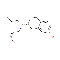 CCCN(C/C=C\I)[C@@H]1CCc2ccc(O)cc2C1 ZINC000013719810