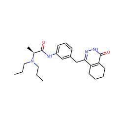 CCCN(CCC)[C@@H](C)C(=O)Nc1cccc(Cc2n[nH]c(=O)c3c2CCCC3)c1 ZINC000143764043