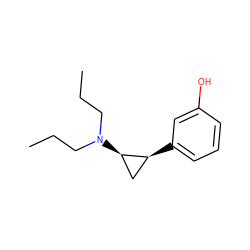 CCCN(CCC)[C@@H]1C[C@@H]1c1cccc(O)c1 ZINC000027557170