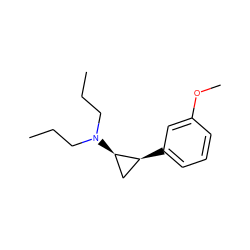 CCCN(CCC)[C@@H]1C[C@@H]1c1cccc(OC)c1 ZINC000027421828