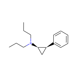 CCCN(CCC)[C@@H]1C[C@@H]1c1ccccc1 ZINC000013755472