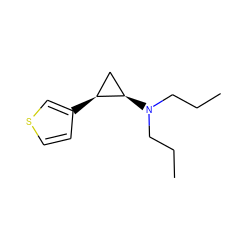 CCCN(CCC)[C@@H]1C[C@@H]1c1ccsc1 ZINC000013755500