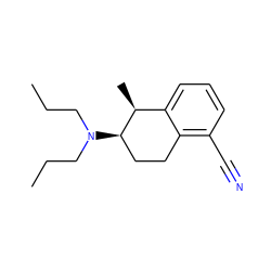 CCCN(CCC)[C@@H]1CCc2c(C#N)cccc2[C@@H]1C ZINC000027749771