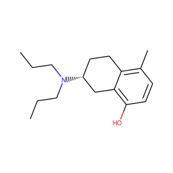 CCCN(CCC)[C@@H]1CCc2c(C)ccc(O)c2C1 ZINC000026165344
