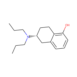 CCCN(CCC)[C@@H]1CCc2c(O)cccc2C1 ZINC000005832993