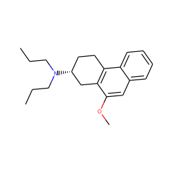 CCCN(CCC)[C@@H]1CCc2c(c(OC)cc3ccccc23)C1 ZINC000026165336