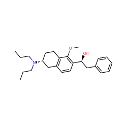 CCCN(CCC)[C@@H]1CCc2c(ccc([C@@H](O)Cc3ccccc3)c2OC)C1 ZINC000027327502