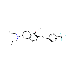 CCCN(CCC)[C@@H]1CCc2c(ccc(CCc3ccc(C(F)(F)F)cc3)c2OC)C1 ZINC000027416744