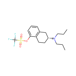 CCCN(CCC)[C@@H]1CCc2c(cccc2OS(=O)(=O)C(F)(F)F)C1 ZINC000036187799