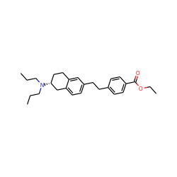 CCCN(CCC)[C@@H]1CCc2cc(CCc3ccc(C(=O)OCC)cc3)ccc2C1 ZINC000027327207