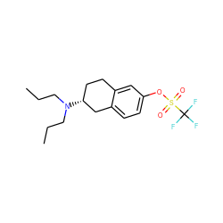 CCCN(CCC)[C@@H]1CCc2cc(OS(=O)(=O)C(F)(F)F)ccc2C1 ZINC000036093063