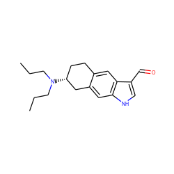 CCCN(CCC)[C@@H]1CCc2cc3c(C=O)c[nH]c3cc2C1 ZINC000013738692