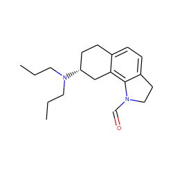 CCCN(CCC)[C@@H]1CCc2ccc3c(c2C1)N(C=O)CC3 ZINC000013738706