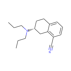 CCCN(CCC)[C@@H]1CCc2cccc(C#N)c2C1 ZINC000013732359