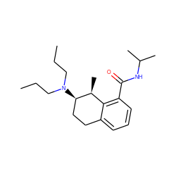 CCCN(CCC)[C@@H]1CCc2cccc(C(=O)NC(C)C)c2[C@@H]1C ZINC000013740182