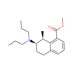 CCCN(CCC)[C@@H]1CCc2cccc(C(=O)OC)c2[C@@H]1C ZINC000013740180