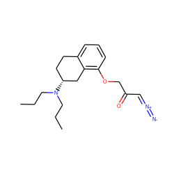 CCCN(CCC)[C@@H]1CCc2cccc(OCC(=O)C=[N+]=[N-])c2C1 ZINC000028088720